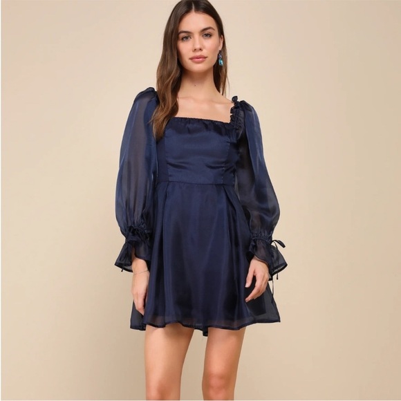 Navy Blue Dress - Picture 1 of 5